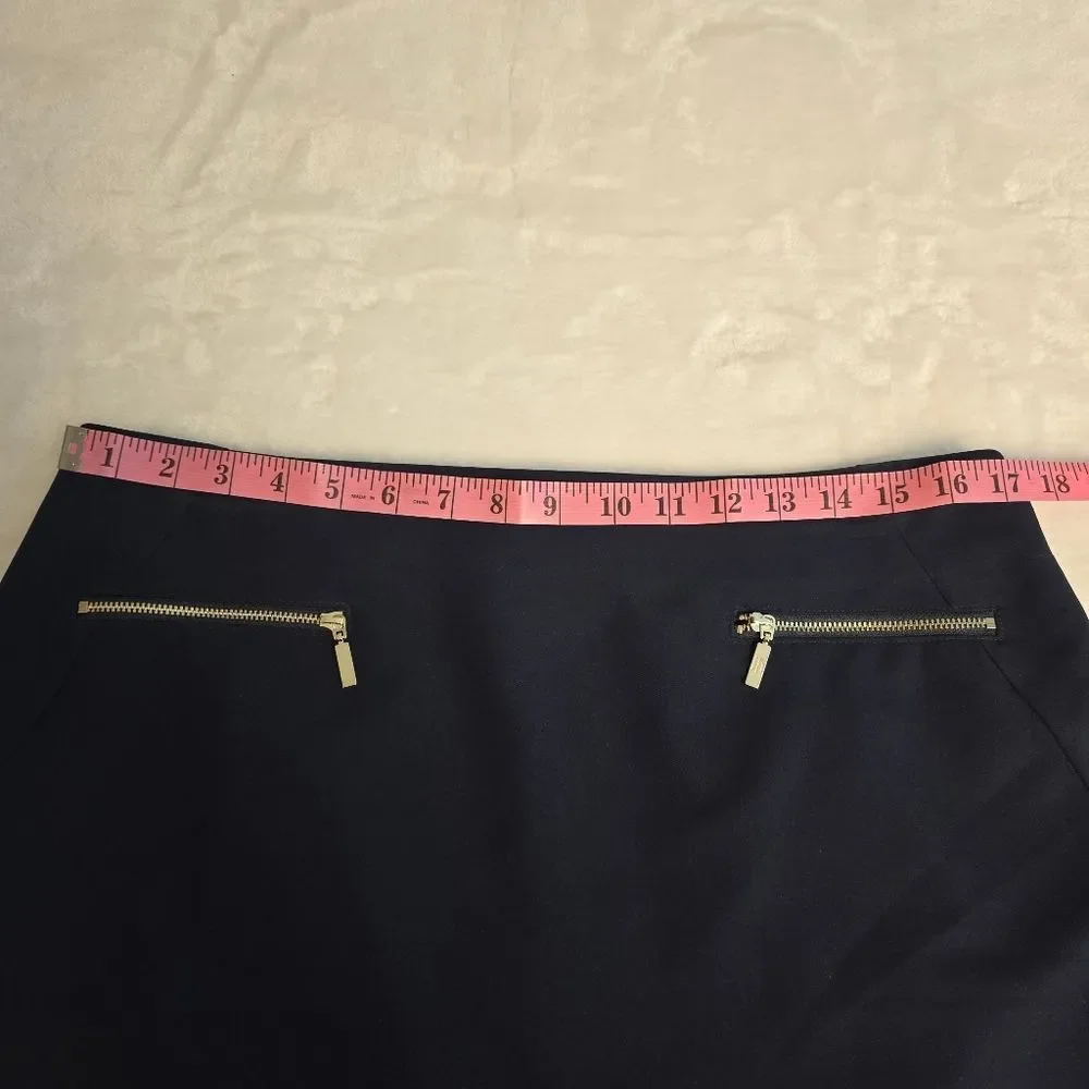 Tommy Hilfiger Midnight Blue Knee Length Pencil Skirt Sz 12